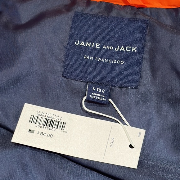 Janie and Jack Toddler vest size 5-6 boys - Picture 3 of 4